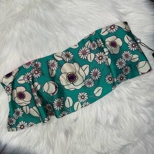 NWT Wildfox Floral Flouncy Bandeau Bikini Top size Medium